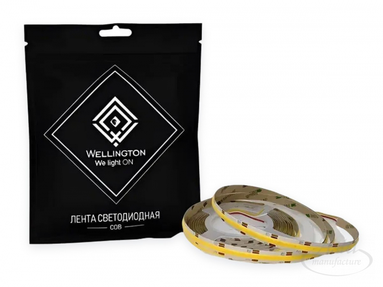 Светодиодная лента WELLINGTON COB CCT, 640 диодов/м, 24 В, 2х8 Вт/м, 2700-6500 К Светодиодная лента WELLINGTON COB CCT, 640 диодов/м, 24 В, 2х8 Вт/м, 2700-6500 К