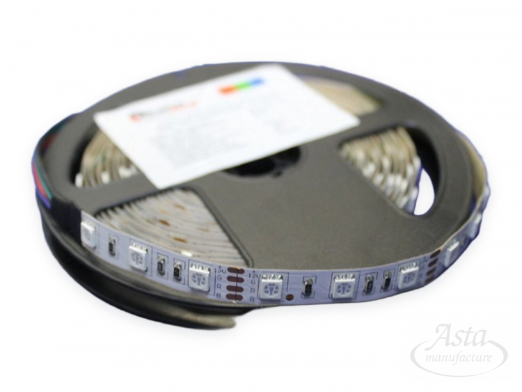 Светодиодная лента открытая SMD 5050 60LED/m IP33, 12 V, RGB